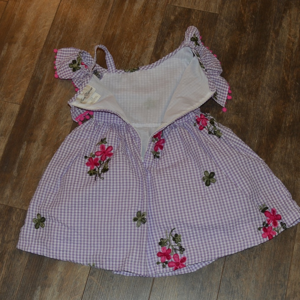 Rare Editions - Purple and White Checker Dress - Picture 7 of 7